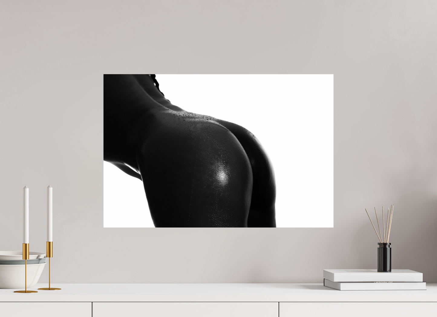 Dew - Schwarzweiß-Fotografie, Teilakt - Hochwertiger Abzug in Galeriequalität