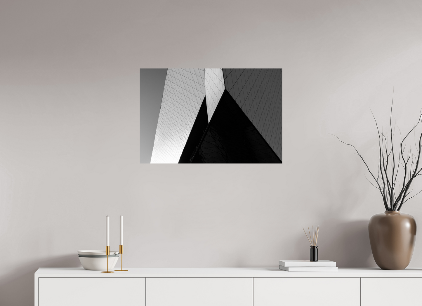 Triangles II - Black and White Architectural Photography - Gallery-Quality Premium Print