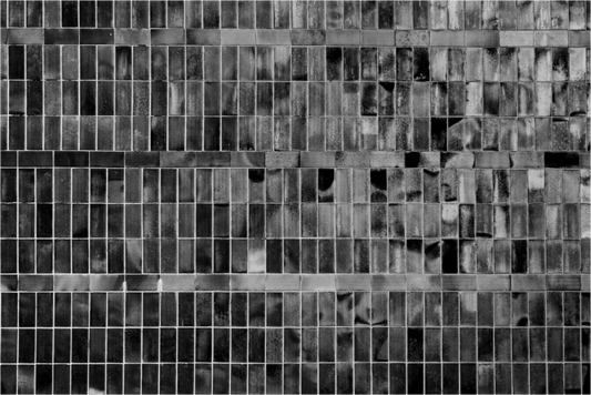 Tiles - Schwarzweiß-Fotografie, Naheinstellung - Hochwertiger Abzug in Galeriequalität