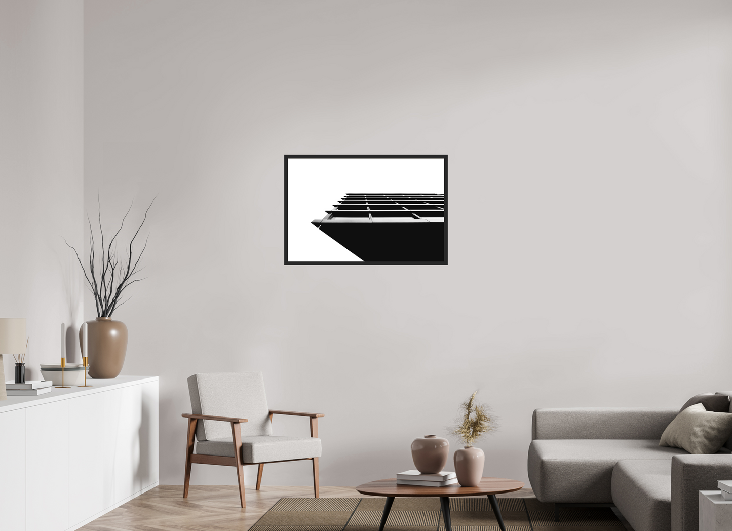 Protrusion - Black and White Architectural Photography - Gallery-Quality Premium Print