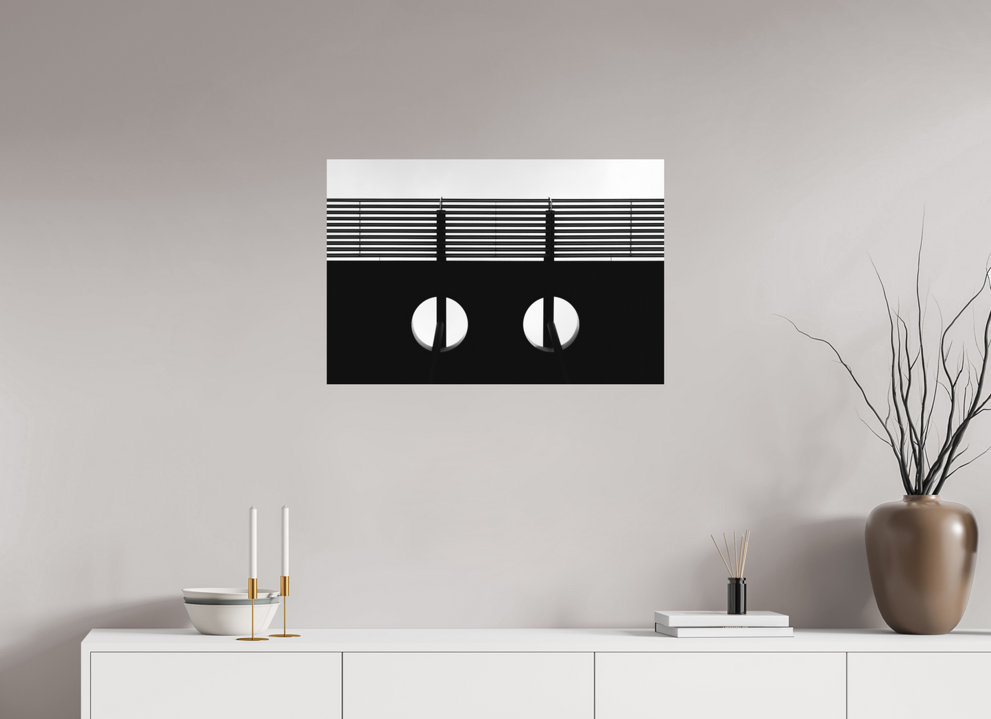 Feline - Black and White Architectural Photography - Gallery-Quality Premium Print