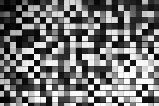 Main image Pixels - Abstrakte Schwarzweiß-Fotografie - Hochwertiger Abzug in Galeriequalität