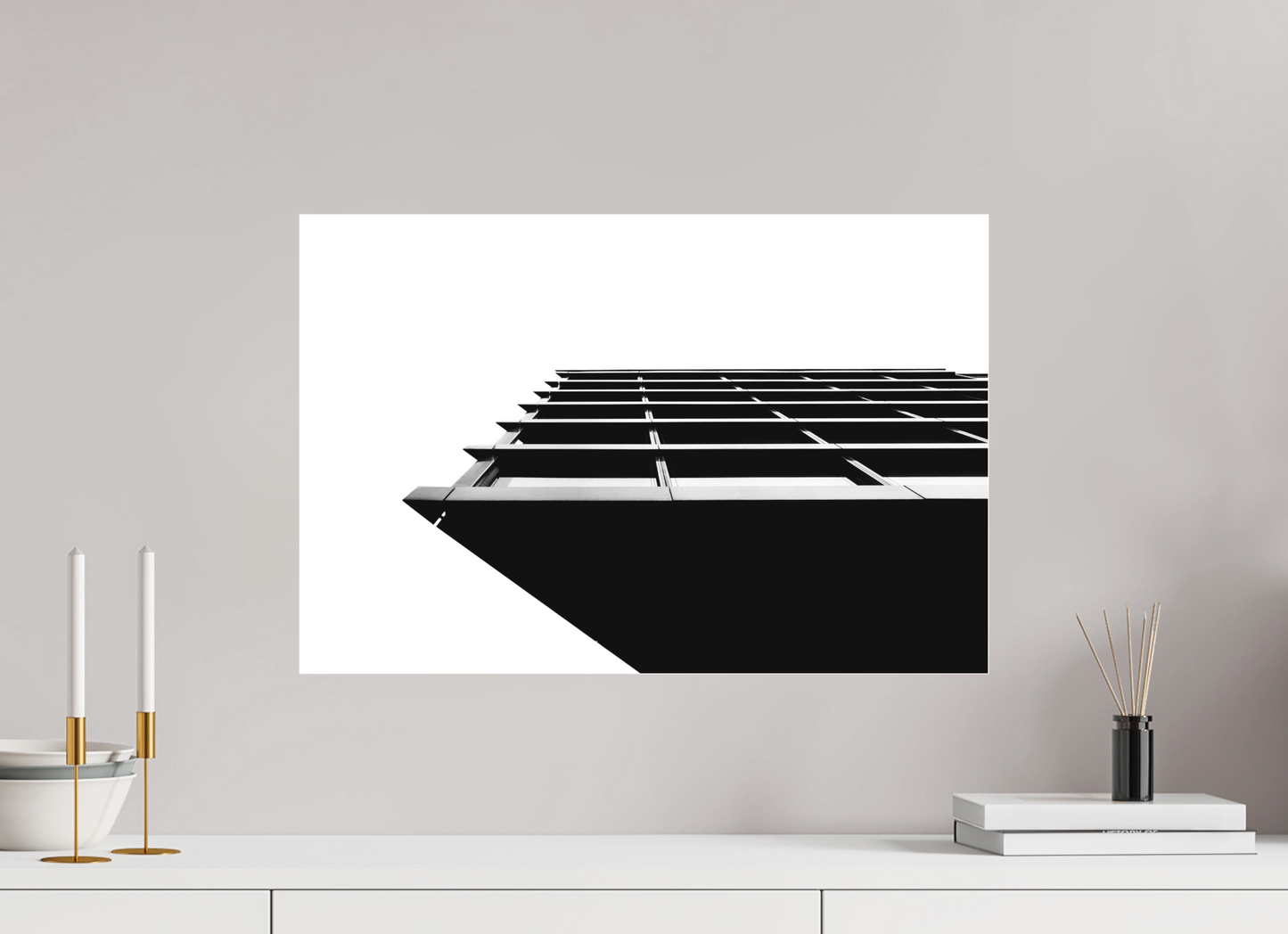 Protrusion - Black and White Architectural Photography - Gallery-Quality Premium Print