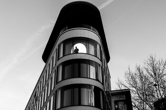 On the Moon - Urban Black and White Architectural Photography - Instant High-Res Download