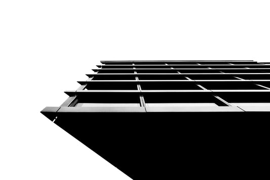 Protrusion - Black and White Architectural Photography - Instant High-Res Download