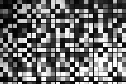 Pixels - Abstrakte Schwarzweiß-Fotografie - Instant High-Res Download