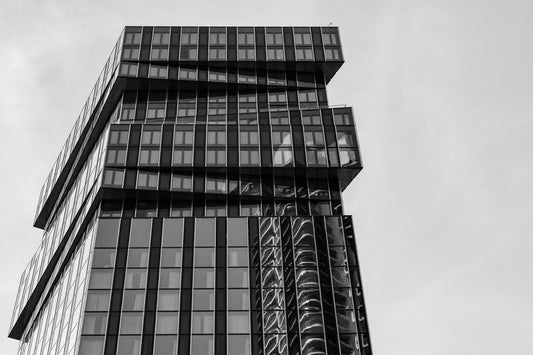 Jenga - Black and White Architectural Photography - Instant High-Res Download