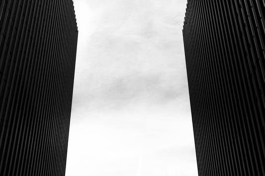 Gate - Minimalist Black and White Architectural Photography - Instant High-Res Download