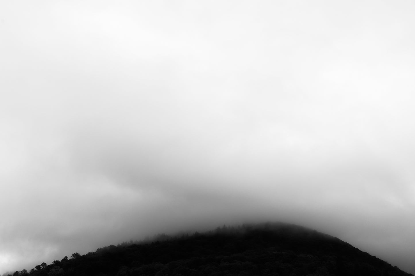 Haze II - Minimalist Black and White Landscape Photography - Instant High-Res Download