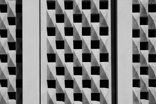 Waffle - Abstrakte Schwarzweiß-Fotografie - Instant High-Res Download