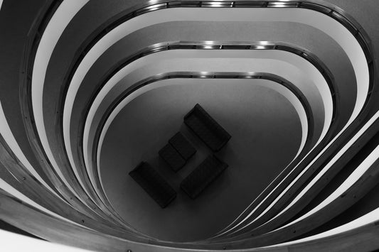 Eavesdropping - Black and White Architectural Photography - Instant High-Res Download