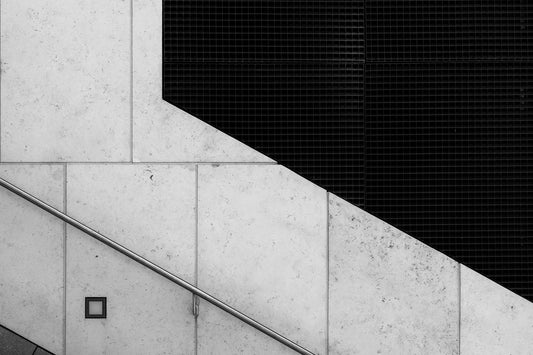 Cut - Abstrakte Schwarzweiß-Fotografie - Instant High-Res Download