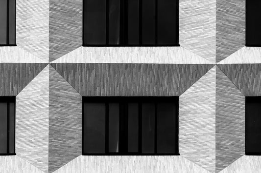 Waffle II - Schwarzweiß-Architekturfotografie, Naheinstellung - Instant High-Res Download
