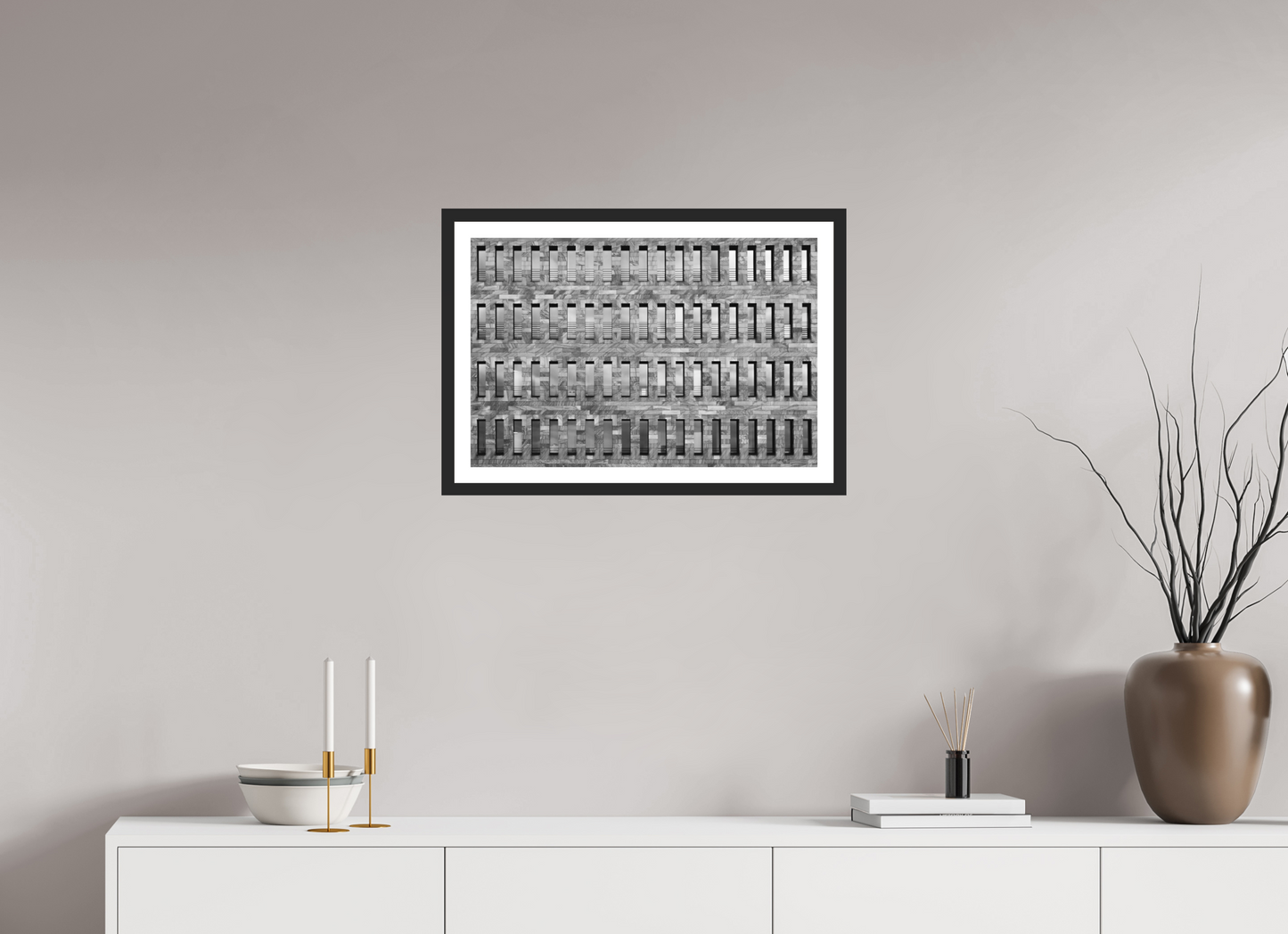 Slots - Black and White Architectural Photography - Gallery-Quality Premium Print