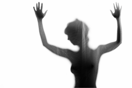 Main image Veil III - Abstrakte Schwarzweiß-Fotografie - Teilakt - Hochwertiger Abzug in Galeriequalität