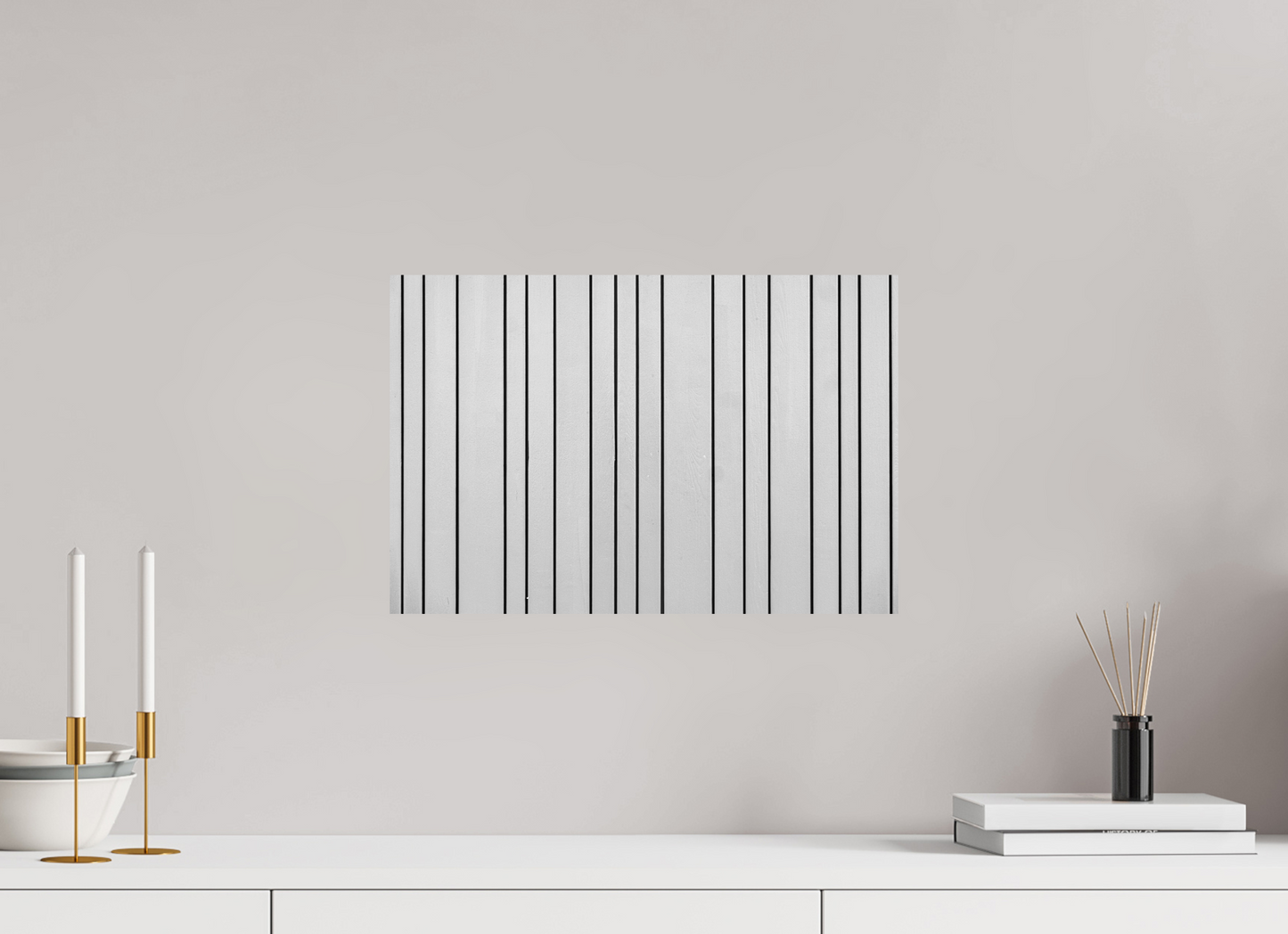 Stripes - Abstrakte Minimalistische Schwarzweiß-Fotografie - Hochwertiger Abzug in Galeriequalität