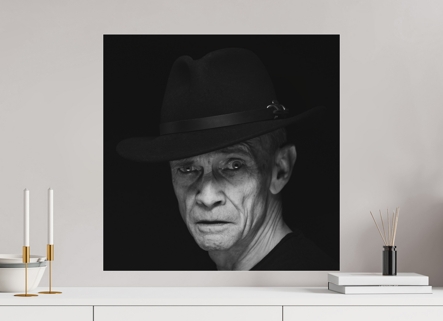 Showdown - Schwarzweiß-Fotografie, Portrait - Hochwertiger Abzug in Galeriequalität