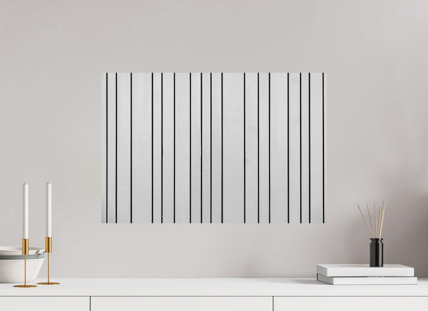 Stripes - Abstrakte Minimalistische Schwarzweiß-Fotografie - Hochwertiger Abzug in Galeriequalität