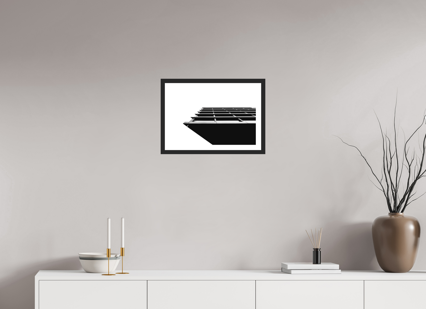 Protrusion - Black and White Architectural Photography - Gallery-Quality Premium Print