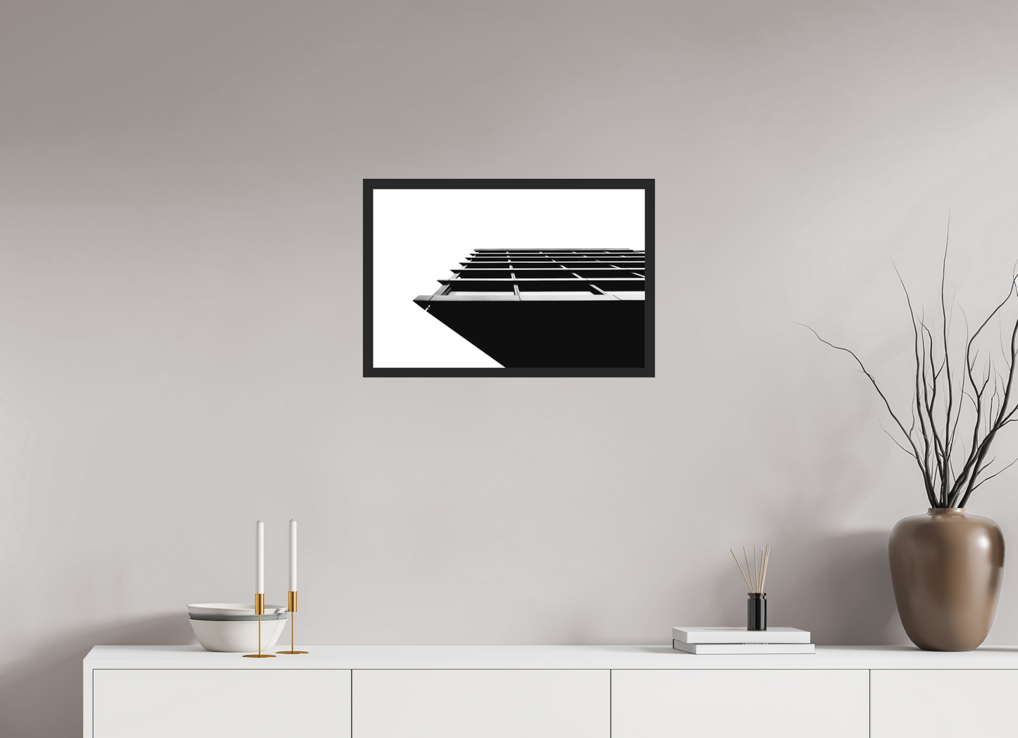Protrusion - Black and White Architectural Photography - Gallery-Quality Premium Print