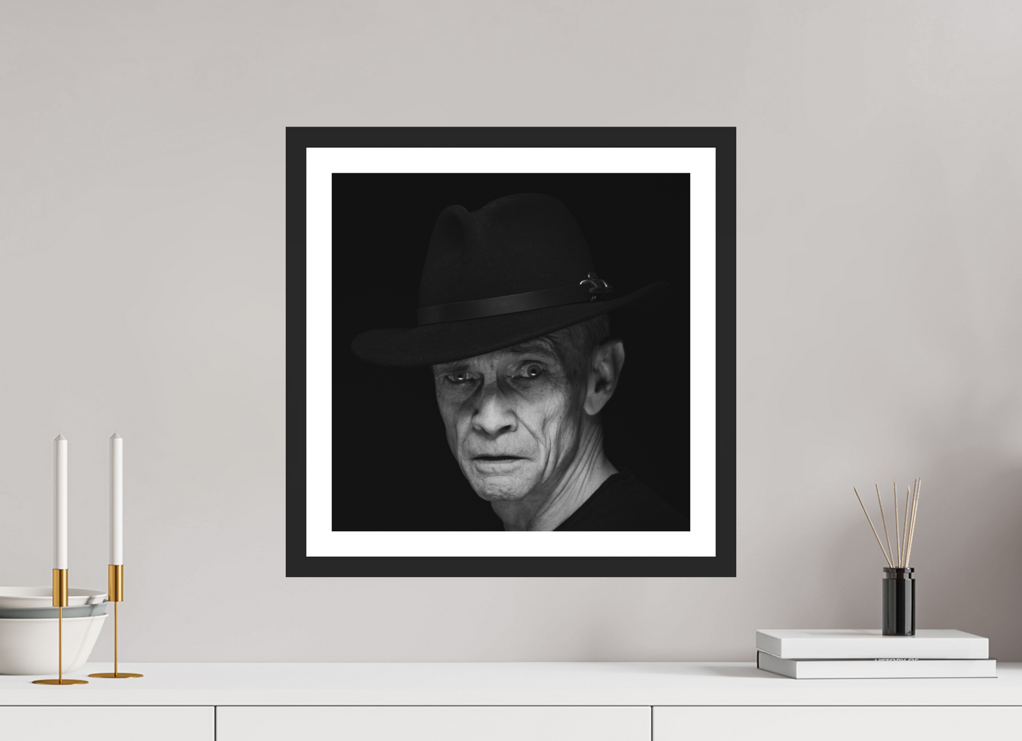 Showdown - Schwarzweiß-Fotografie, Portrait - Hochwertiger Abzug in Galeriequalität