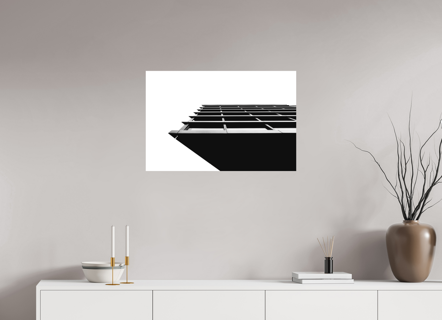Protrusion - Black and White Architectural Photography - Gallery-Quality Premium Print