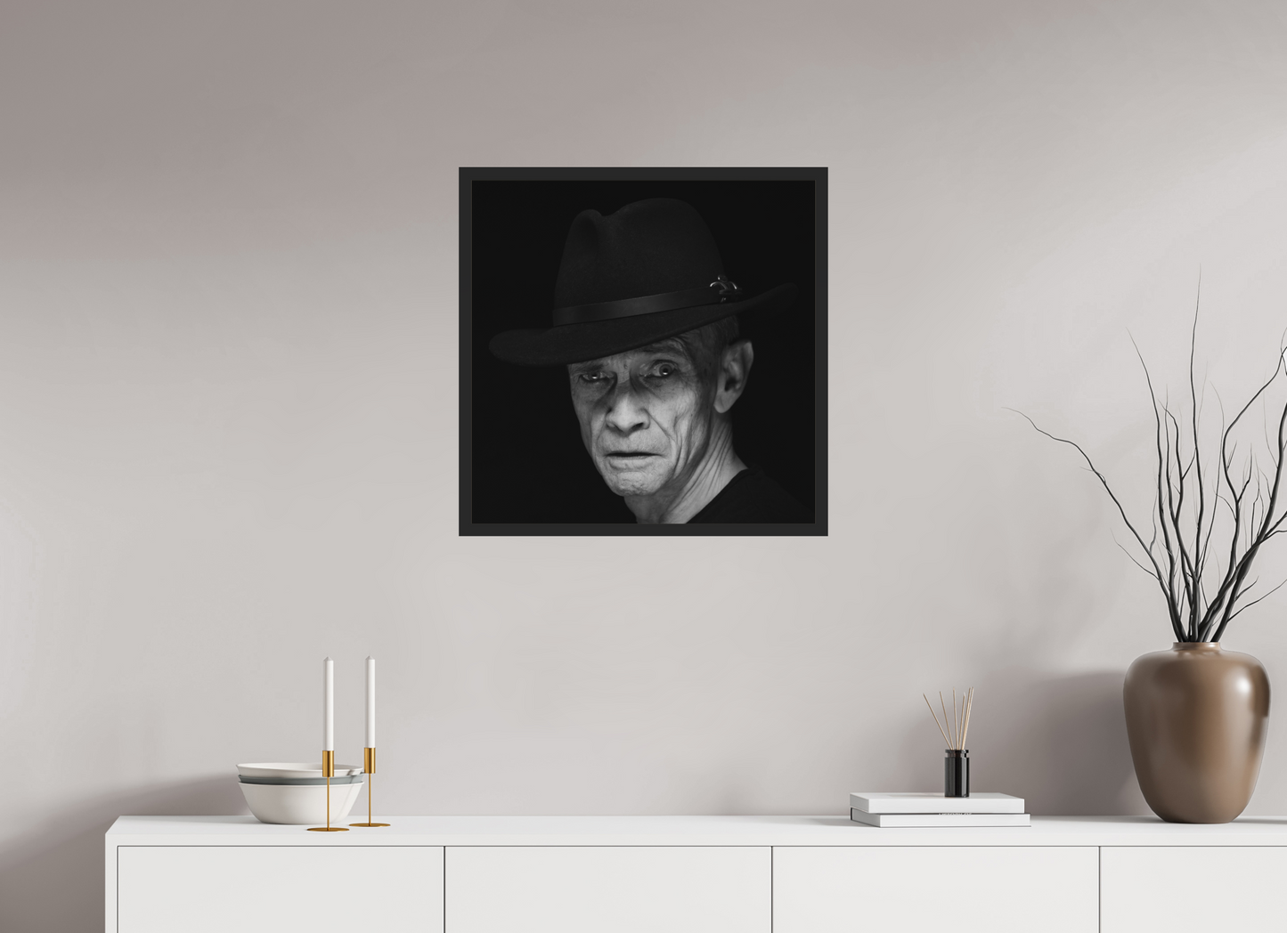 Showdown - Schwarzweiß-Fotografie, Portrait - Hochwertiger Abzug in Galeriequalität