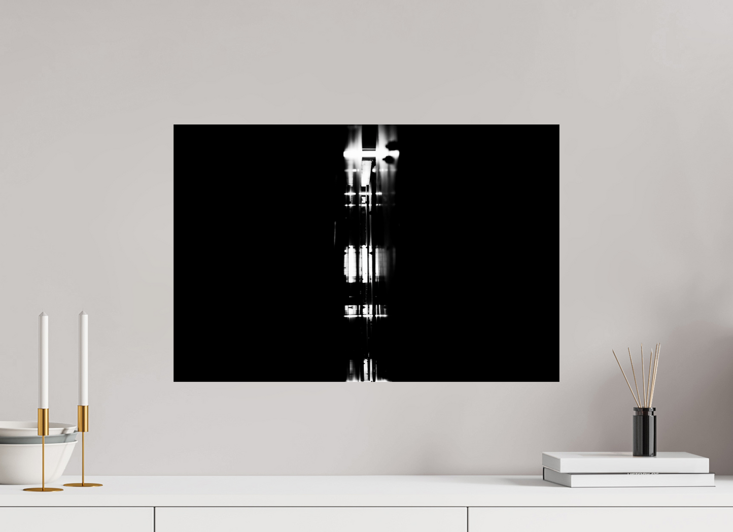 Slit - Abstract Black and White Fine Art Photography Print