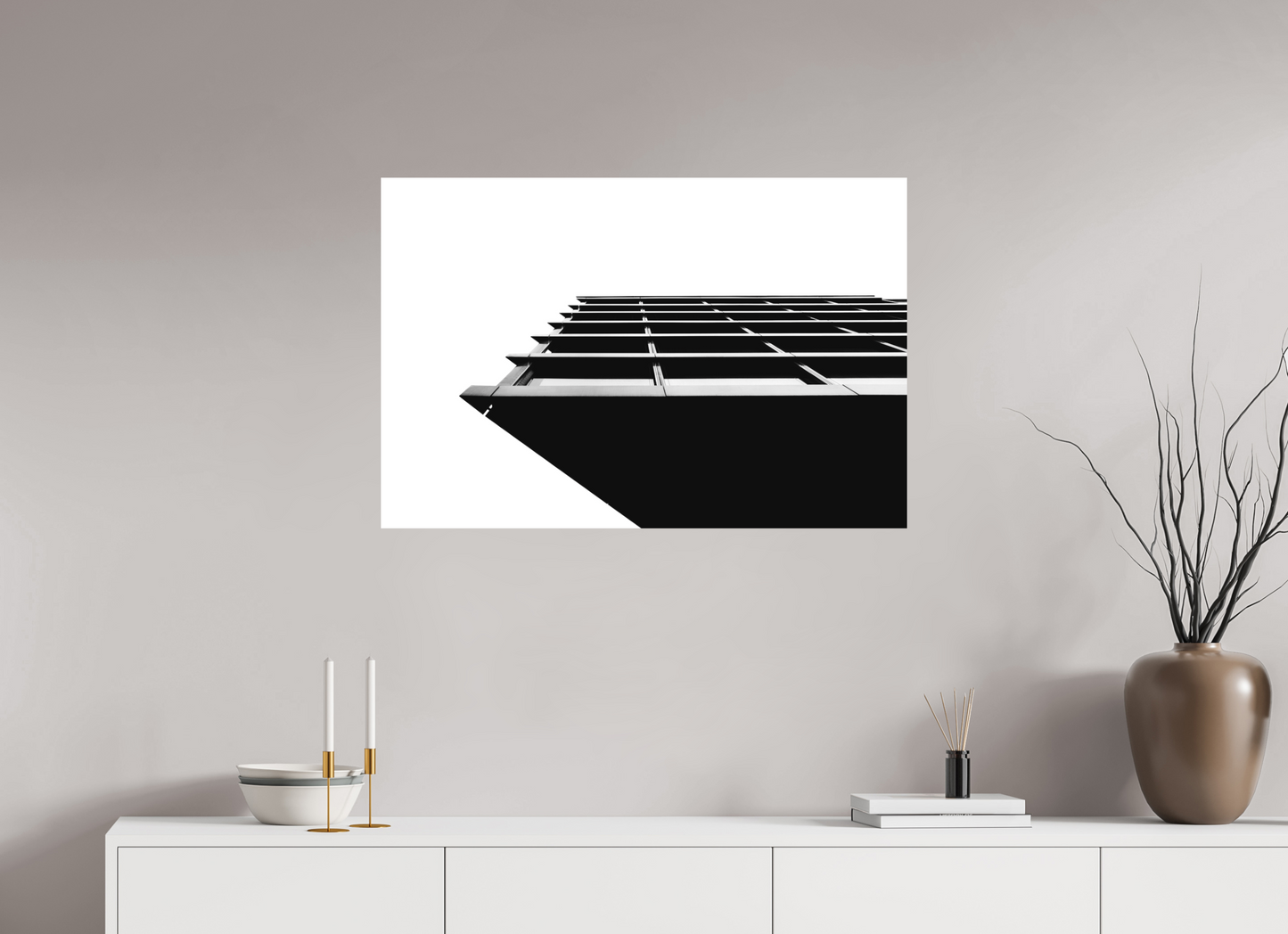 Protrusion - Black and White Architectural Photography - Gallery-Quality Premium Print