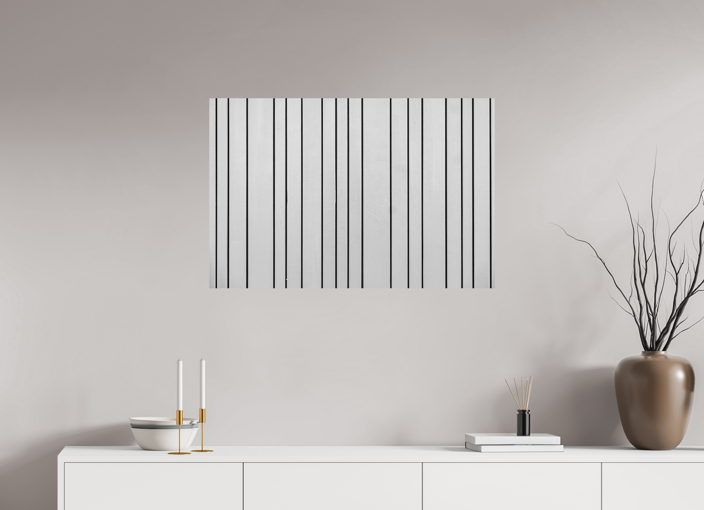 Stripes - Abstrakte Minimalistische Schwarzweiß-Fotografie - Hochwertiger Abzug in Galeriequalität