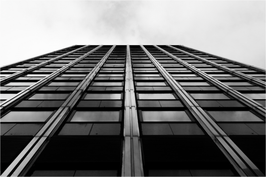 Grid IV - Schwarzweiß-Architekturfotografie - Hochwertiger Abzug in Galeriequalität