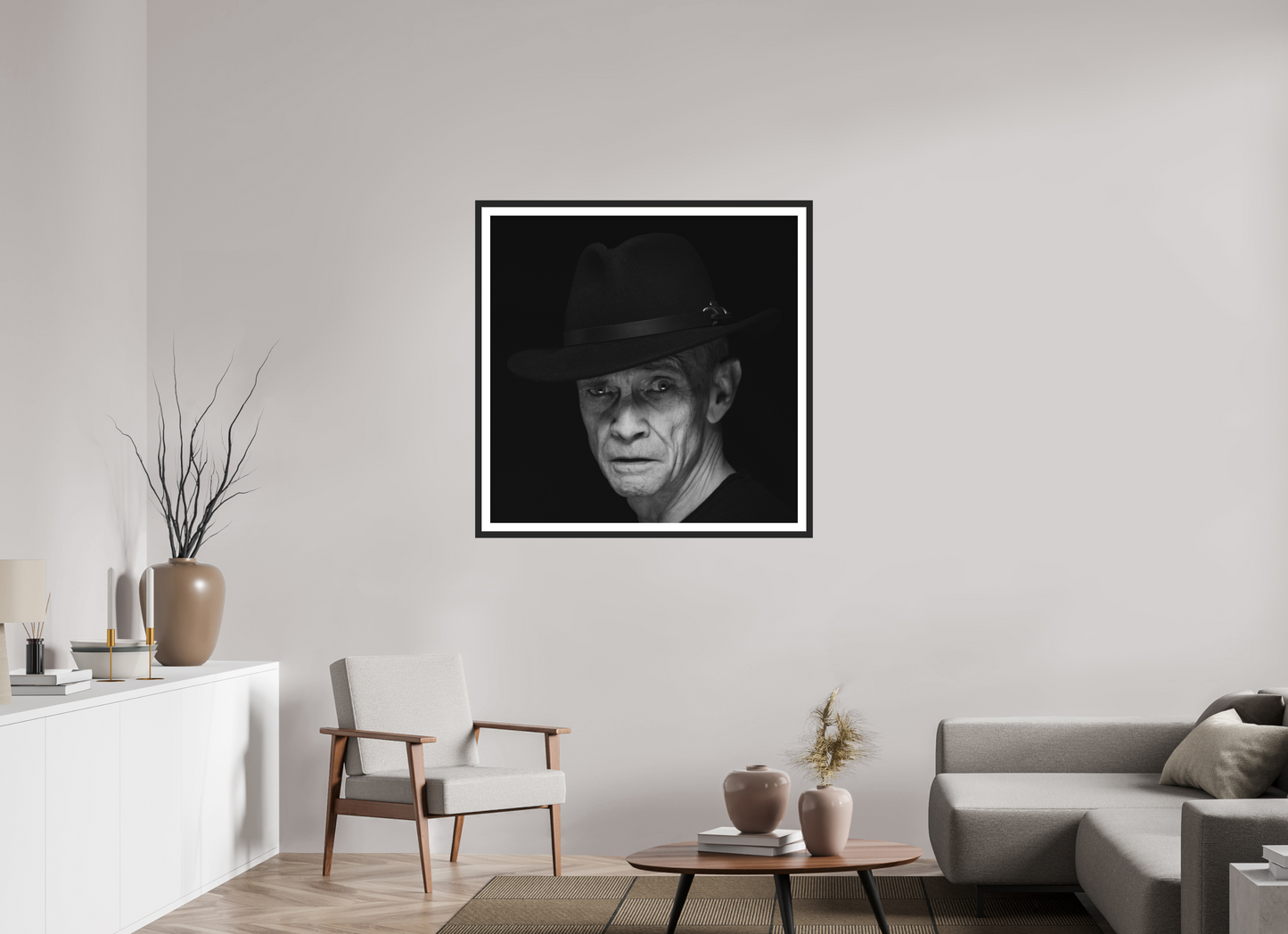 Showdown - Schwarzweiß-Fotografie, Portrait - Hochwertiger Abzug in Galeriequalität