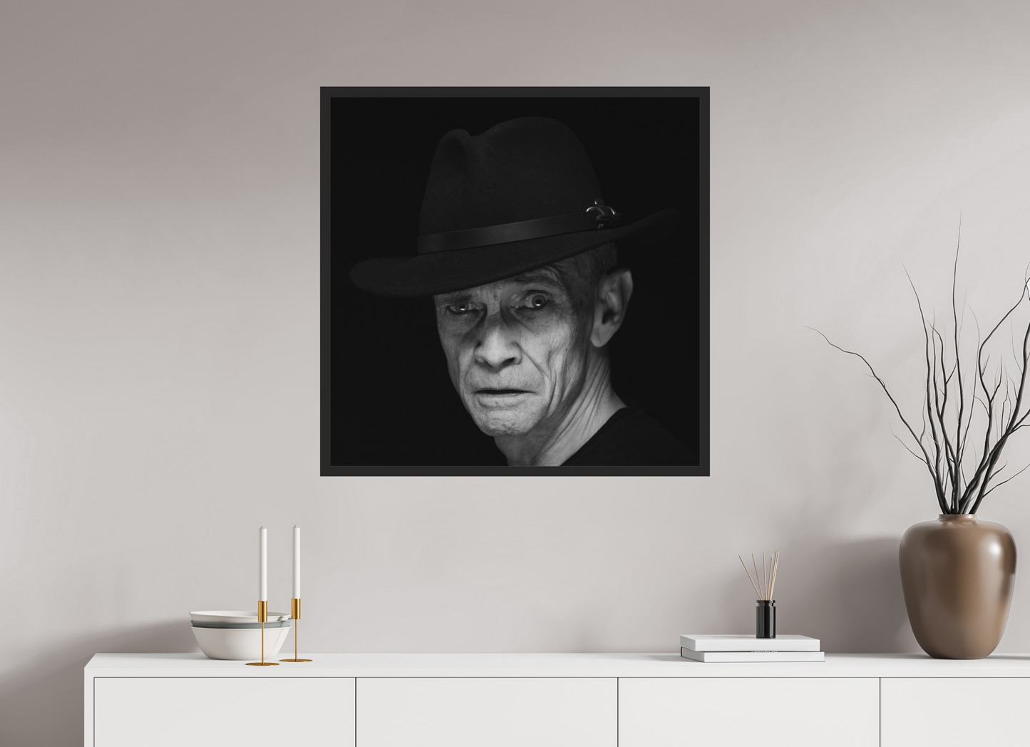 Showdown - Schwarzweiß-Fotografie, Portrait - Hochwertiger Abzug in Galeriequalität