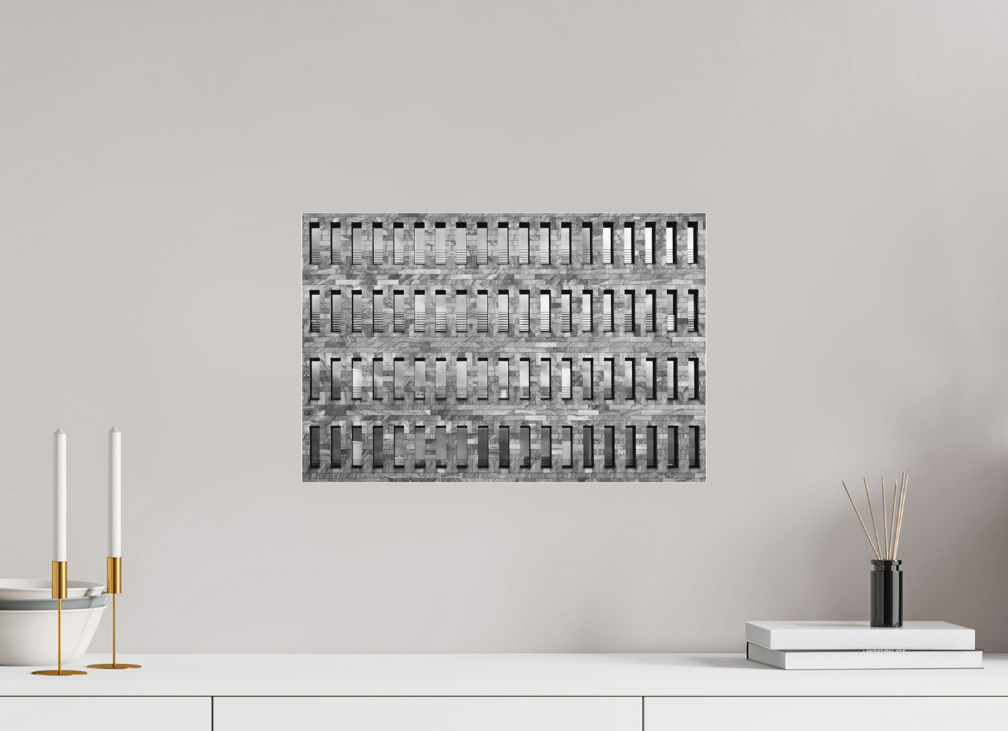 Slots - Black and White Architectural Photography - Gallery-Quality Premium Print