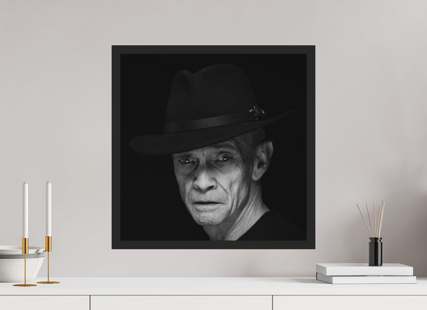 Showdown - Schwarzweiß-Fotografie, Portrait - Hochwertiger Abzug in Galeriequalität
