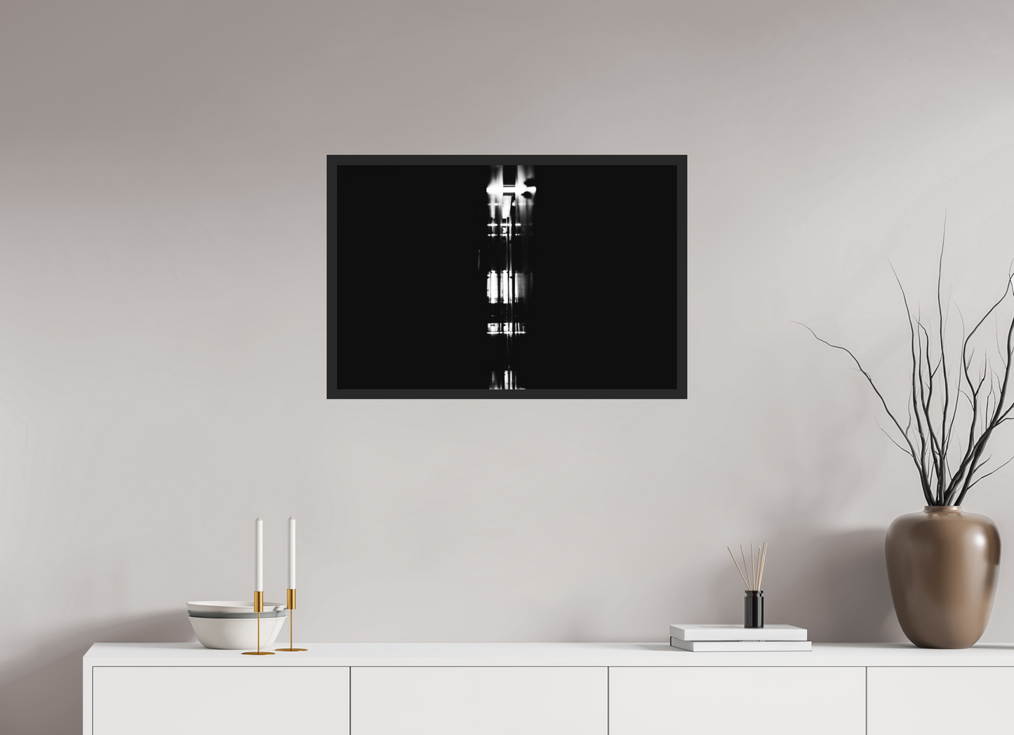 Slit - Abstract Black and White Fine Art Photography Print