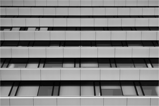 Ledges - Schwarzweiß-Architekturfotografie - Hochwertiger Abzug in Galeriequalität