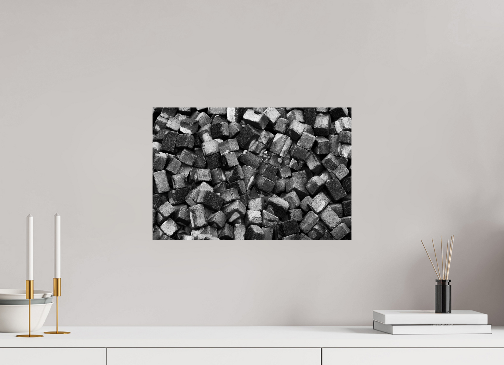 45 x 30 cm, Ilford Photo Print Disorder - Abstrakte Schwarzweiß-Fotografie - Naheinstellung - Hochwertiger Abzug in Galeriequalität