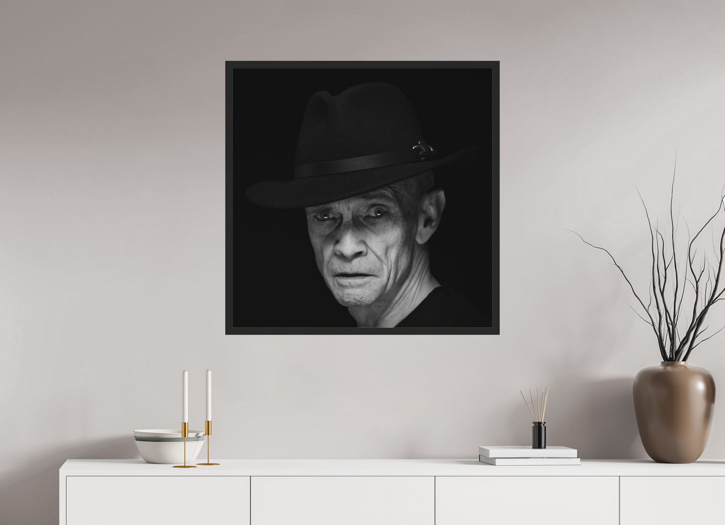 Showdown - Schwarzweiß-Fotografie, Portrait - Hochwertiger Abzug in Galeriequalität