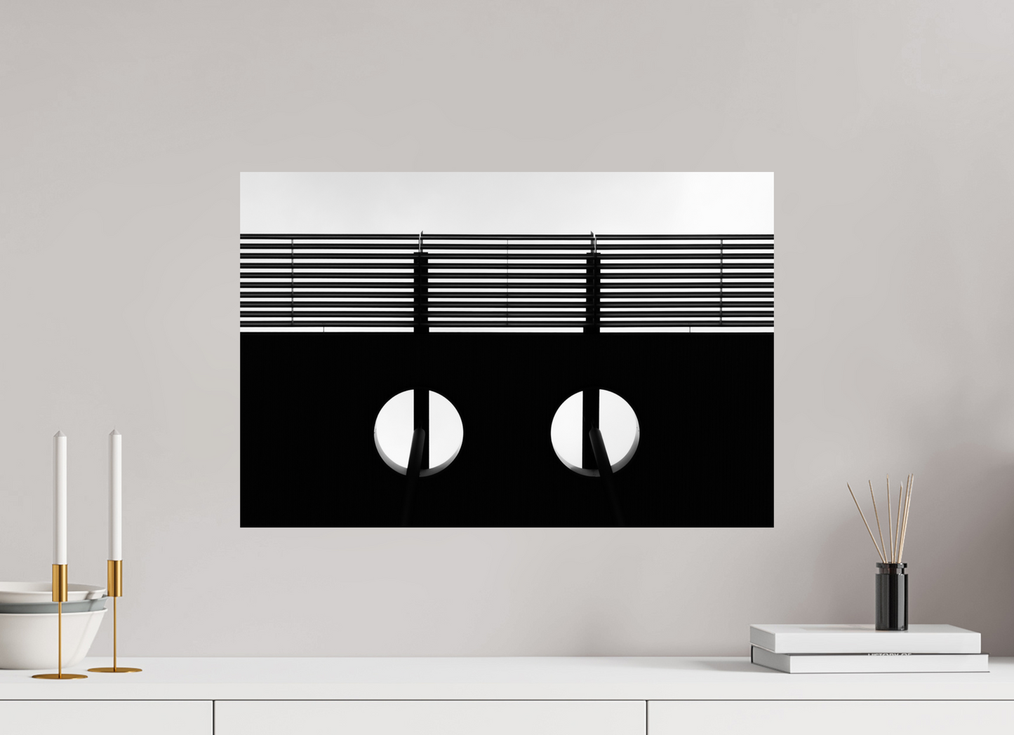 Feline - Black and White Architectural Photography - Gallery-Quality Premium Print