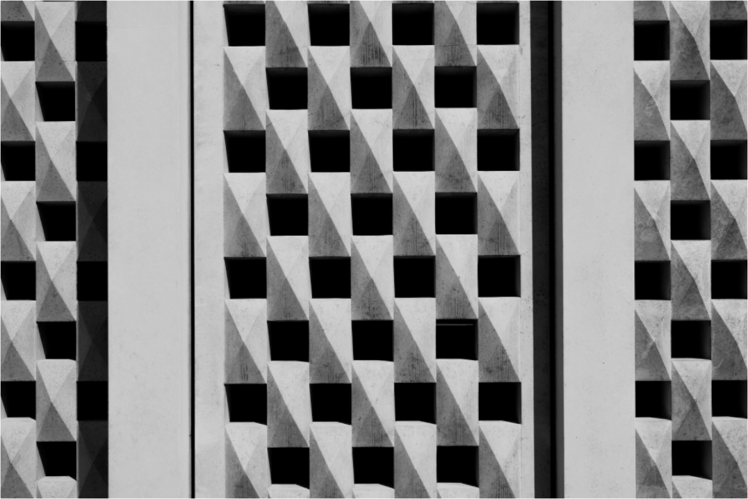 Main image Waffle - Abstrakte Schwarzweiß-Fotografie - Hochwertiger Abzug in Galeriequalität