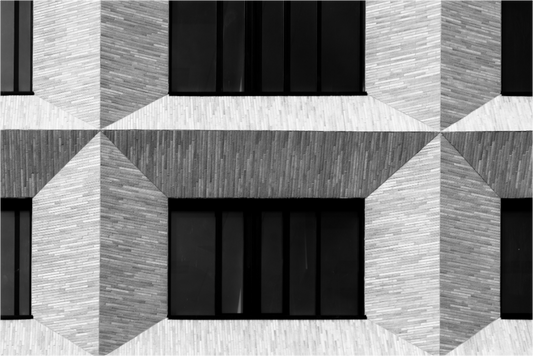 Main image Waffle II - Schwarzweiß-Architekturfotografie, Naheinstellung - Hochwertiger Abzug in Galeriequalität