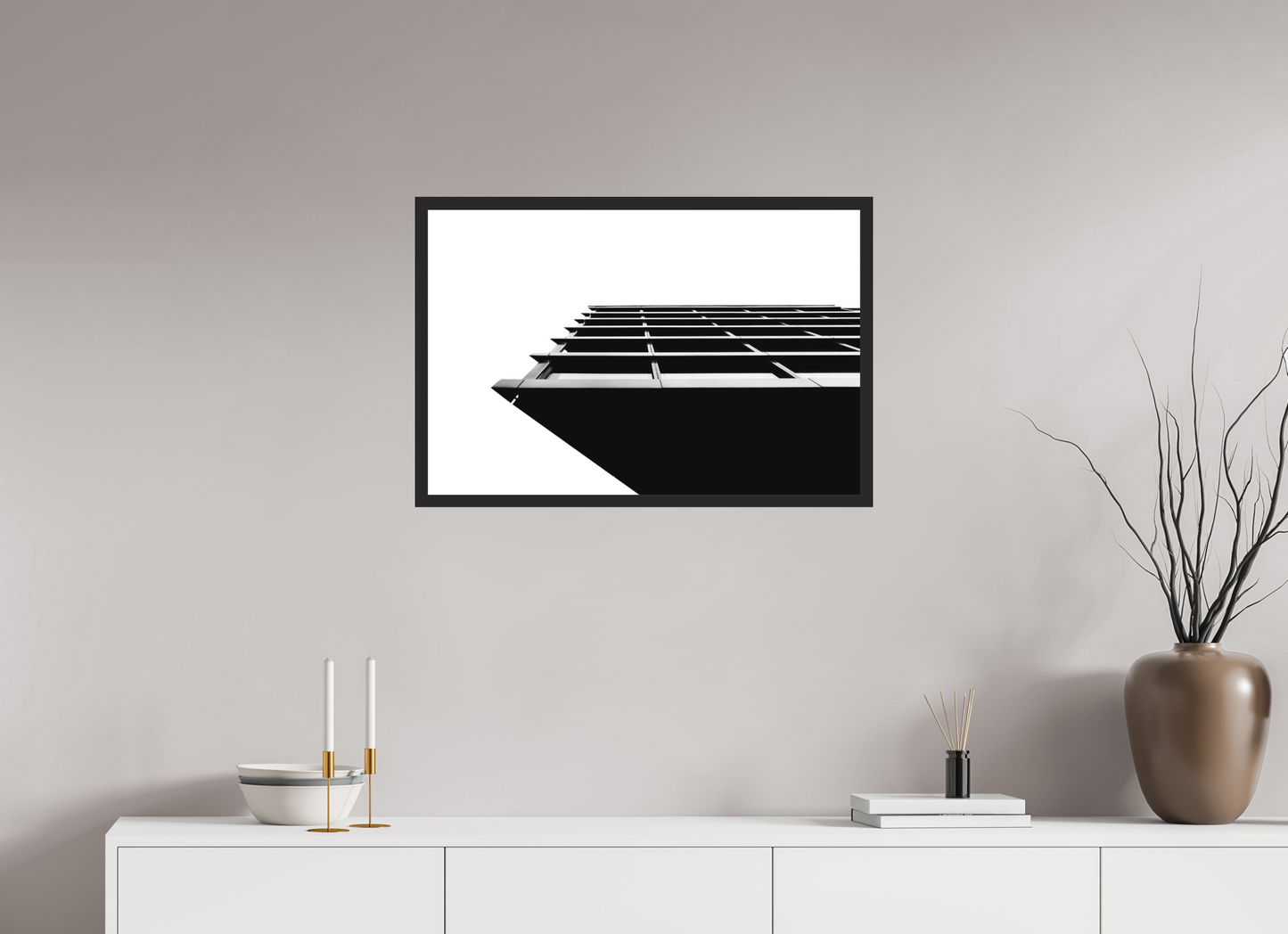 Protrusion - Black and White Architectural Photography - Gallery-Quality Premium Print