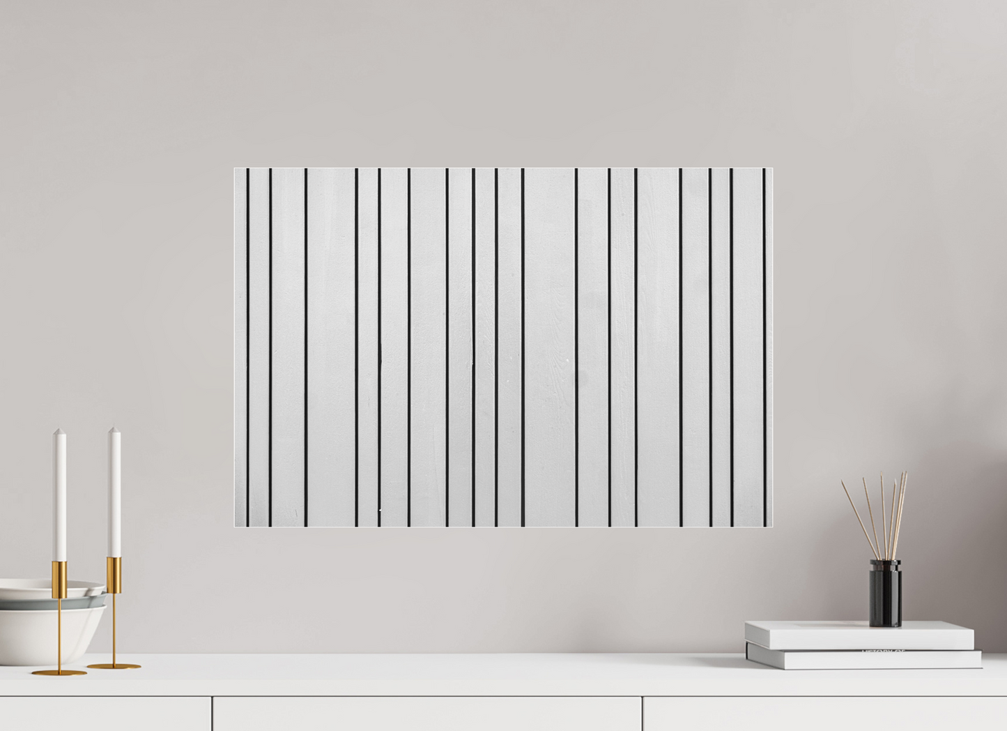 Stripes - Abstrakte Minimalistische Schwarzweiß-Fotografie - Hochwertiger Abzug in Galeriequalität