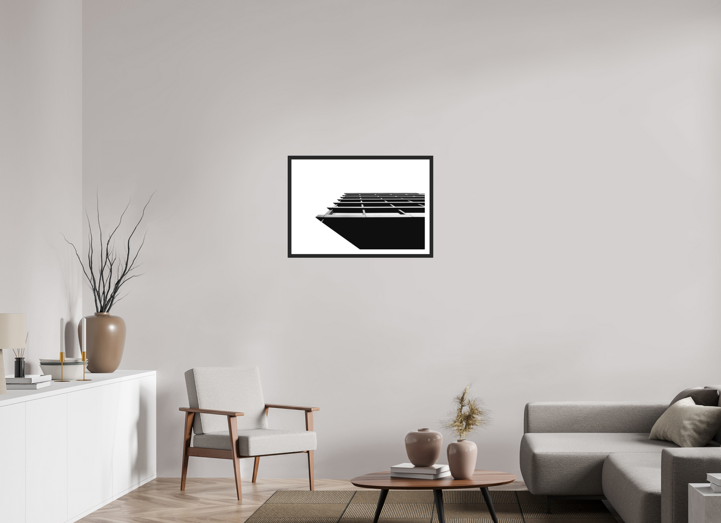 Protrusion - Black and White Architectural Photography - Gallery-Quality Premium Print