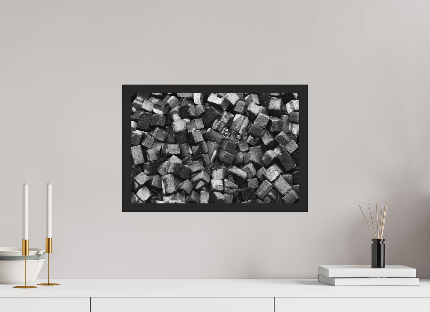 45 x 30 cm, Ilford on Aluminium, Framed Disorder - Abstrakte Schwarzweiß-Fotografie - Naheinstellung - Hochwertiger Abzug in Galeriequalität