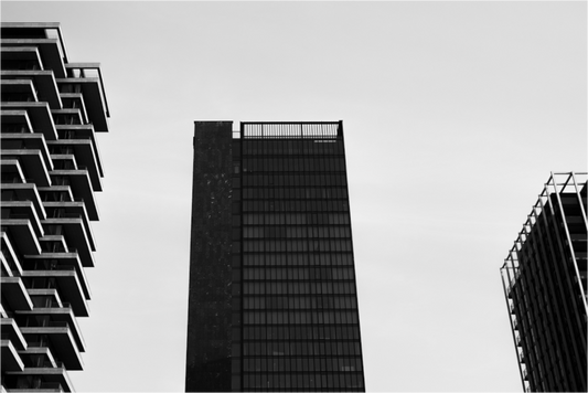 Trium - Black and White Architectural Fine Art Photography - High-Quality Print