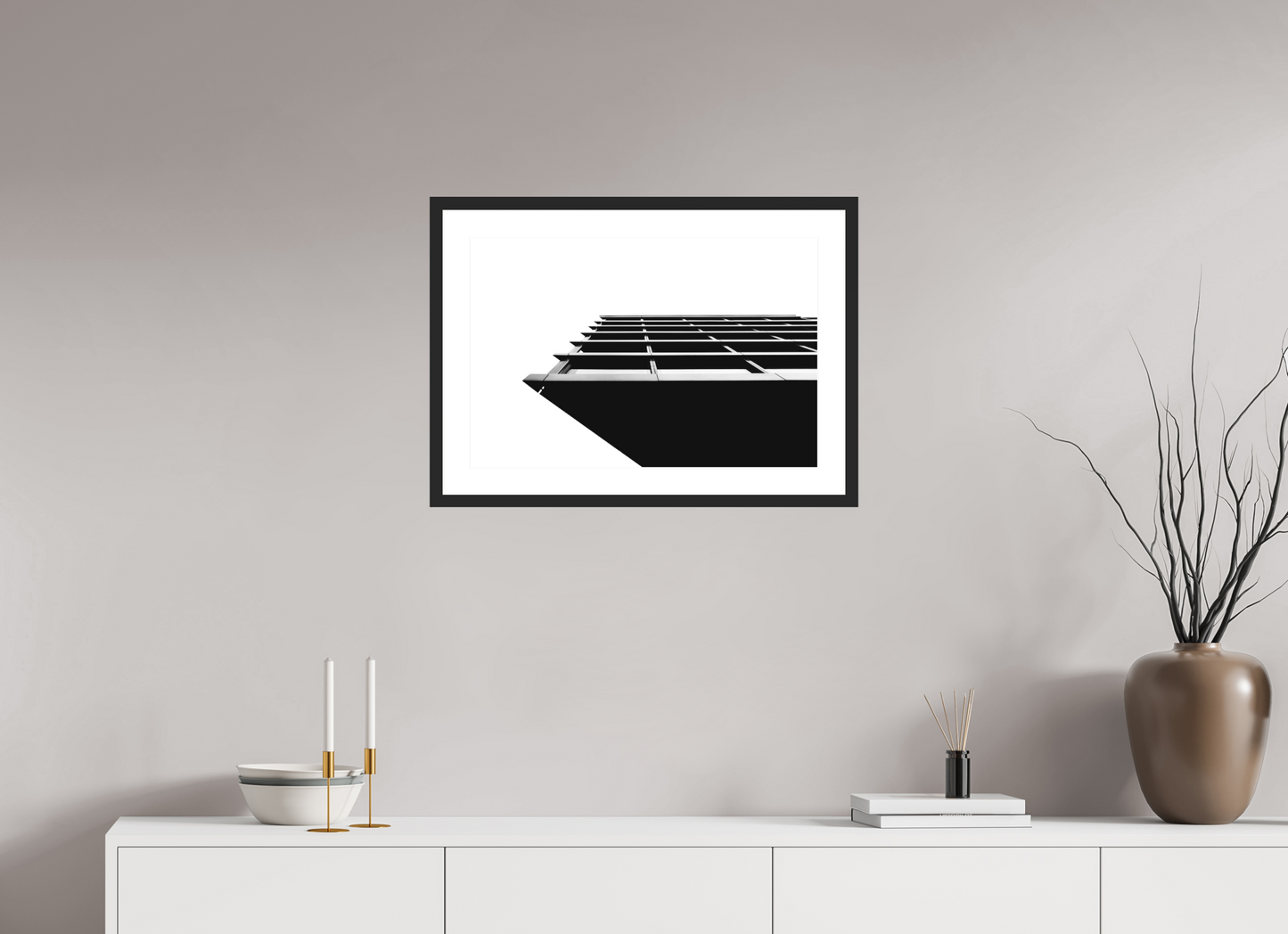 Protrusion - Black and White Architectural Photography - Gallery-Quality Premium Print
