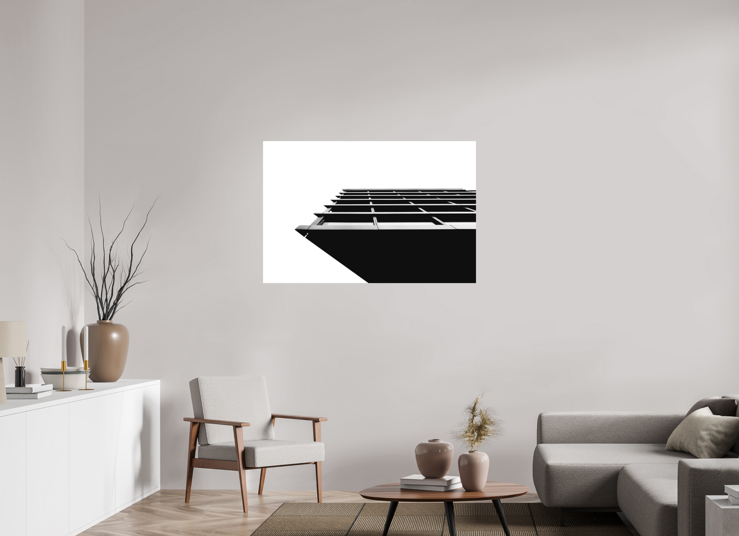 Protrusion - Black and White Architectural Photography - Gallery-Quality Premium Print