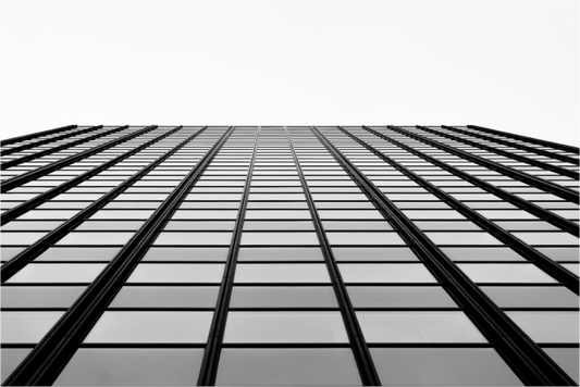 Grid III - Schwarzweiß-Architekturfotografie - Hochwertiger Abzug in Galeriequalität